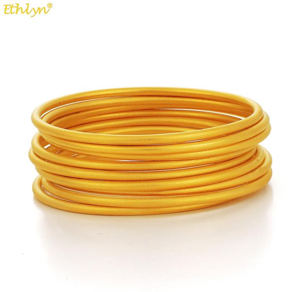 bangle ethlyn new arrival gold color matte glossy bangles bracelets sets of 9 pieces women wedding party jewelry my124, Black
bangle ethlyn new arrival gold color matte glossy bangles bracelets sets of 9 pieces women wedding party jewelry my124, Black