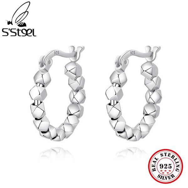 huggie s'steel real 925 sterling silver irregular hoops earrings for women minimalist design hypoallergenic earring party fine jewelry, Golden;silver
huggie s'steel real 925 sterling silver irregular hoops earrings for women minimalist design hypoallergenic earring party fine jewelry, Golden;silver