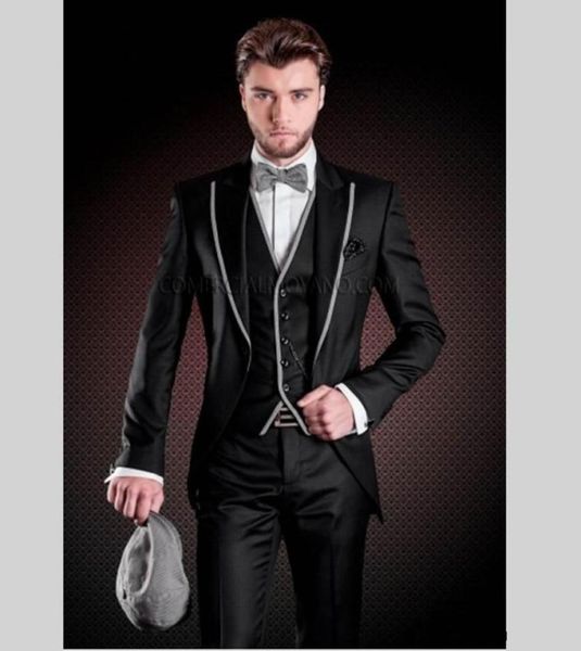 new design one button black groom tuxedos groomsmen man suits mens wedding blazer suits jacketpantsvesttie 11142300049, Black;gray
new design one button black groom tuxedos groomsmen man suits mens wedding blazer suits jacketpantsvesttie 11142300049, Black;gray