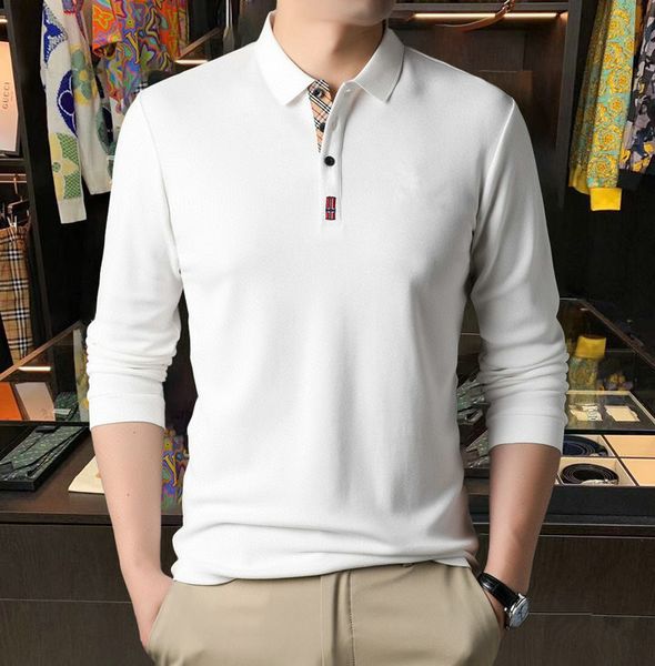 new luxury men's polo office formal solid color cotton six-color long sleeve lapel m-3xl-hsc, White;black
new luxury men's polo office formal solid color cotton six-color long sleeve lapel m-3xl-hsc, White;black