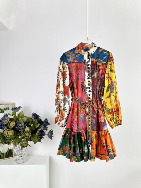 casual dresses 2023 designer dress spring/summer new ginger lantern sleeves small high neck mini dress, Black;gray
casual dresses 2023 designer dress spring/summer new ginger lantern sleeves small high neck mini dress, Black;gray