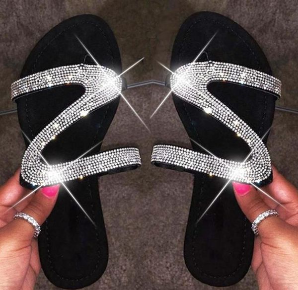 women slippers summer crystal slides outdoor shoes fashion bling flip flops femme flat beach slippers big size 35435648105, Black
women slippers summer crystal slides outdoor shoes fashion bling flip flops femme flat beach slippers big size 35435648105, Black