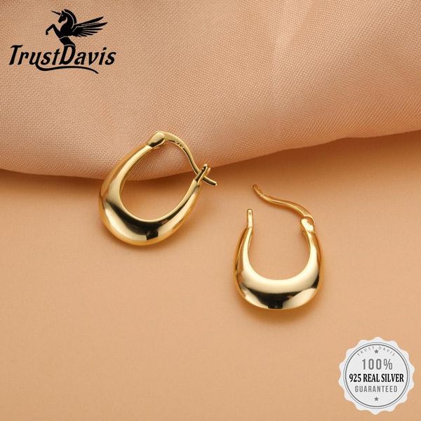 huggie trustdavis 2022 real 925 sterling silver earring highquality u shape hoop earrings for women wedding party fine jewelry df033, Golden;silver
huggie trustdavis 2022 real 925 sterling silver earring highquality u shape hoop earrings for women wedding party fine jewelry df033, Golden;silver