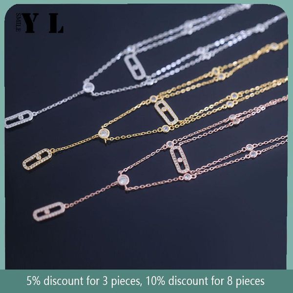 necklaces 100% 925 sterling silver women's fashion necklace. movable diamonds. luxury jewelry. beautiful gift
necklaces 100% 925 sterling silver women's fashion necklace. movable diamonds. luxury jewelry. beautiful gift