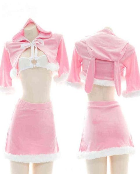backless plush women pink bunny girl uniform velvet hollow sweet cute cosplay costumes cloak tempatation kawaii sleepwear 2203709033, Red;black
backless plush women pink bunny girl uniform velvet hollow sweet cute cosplay costumes cloak tempatation kawaii sleepwear 2203709033, Red;black
