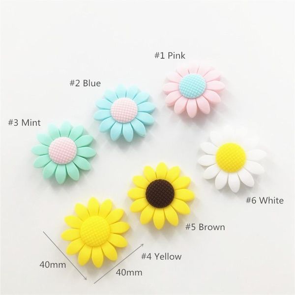 crystal chenkai 10pcs bpa silicone sun flower teether beads diy baby shower teething necklace montessori sensory toy accessories
crystal chenkai 10pcs bpa silicone sun flower teether beads diy baby shower teething necklace montessori sensory toy accessories