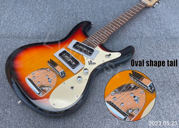 electric guitar sunburst 2 p90 style pickups chrome parts crema pickguard rosewood fingerobard dots inlay
electric guitar sunburst 2 p90 style pickups chrome parts crema pickguard rosewood fingerobard dots inlay