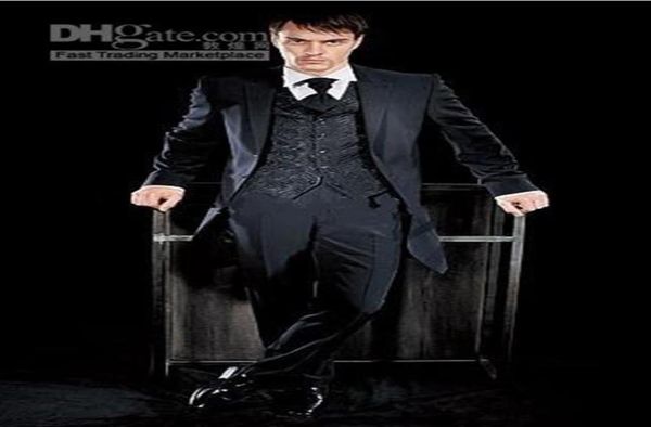 new custom made two buttons black groom tuxedos notch lapel man groomsmen men wedding suits bridegroom jacketpantsvesttie7217033, Black;gray
new custom made two buttons black groom tuxedos notch lapel man groomsmen men wedding suits bridegroom jacketpantsvesttie7217033, Black;gray