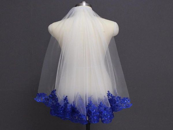 bridal veils royal blue sequined lace white ivory veil one layer short shine wedding with comb velos de novia9488930, Black
bridal veils royal blue sequined lace white ivory veil one layer short shine wedding with comb velos de novia9488930, Black