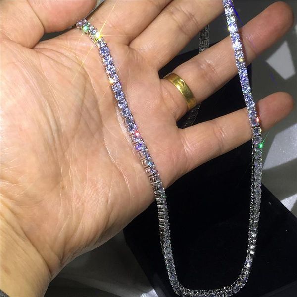 necklaces tennis necklace round 3/4/5/6mm aaaaa cz white gold color party wedding statement pendant necalace for women men hiphop jewelry, Silver
necklaces tennis necklace round 3/4/5/6mm aaaaa cz white gold color party wedding statement pendant necalace for women men hiphop jewelry, Silver