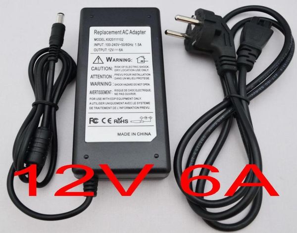 1pcs ac 100v240v converter adapter dc 12v 6a power supply 72w for 35285050 smd led light cctv us eu au uk cable new6215537
1pcs ac 100v240v converter adapter dc 12v 6a power supply 72w for 35285050 smd led light cctv us eu au uk cable new6215537