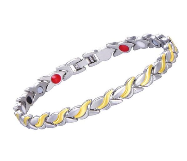 european american foreign trade new jewelry copper goldplated wave pattern magnet health bracelet exquisite jewelry8733603, Black
european american foreign trade new jewelry copper goldplated wave pattern magnet health bracelet exquisite jewelry8733603, Black