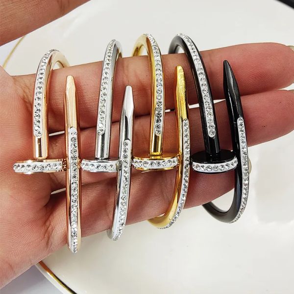 fashion bangle bracelet charm bracelet designer bracelet 4 color titanium steel nails bracelet diamond bracelet luxury designer jewelry for, Golden;silver
fashion bangle bracelet charm bracelet designer bracelet 4 color titanium steel nails bracelet diamond bracelet luxury designer jewelry for, Golden;silver