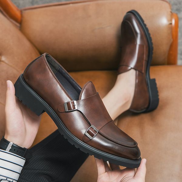 dress shoes fashion slip on men classic leather oxfords for wedding party business flats men's loafers designer formal 230522, Black
dress shoes fashion slip on men classic leather oxfords for wedding party business flats men's loafers designer formal 230522, Black