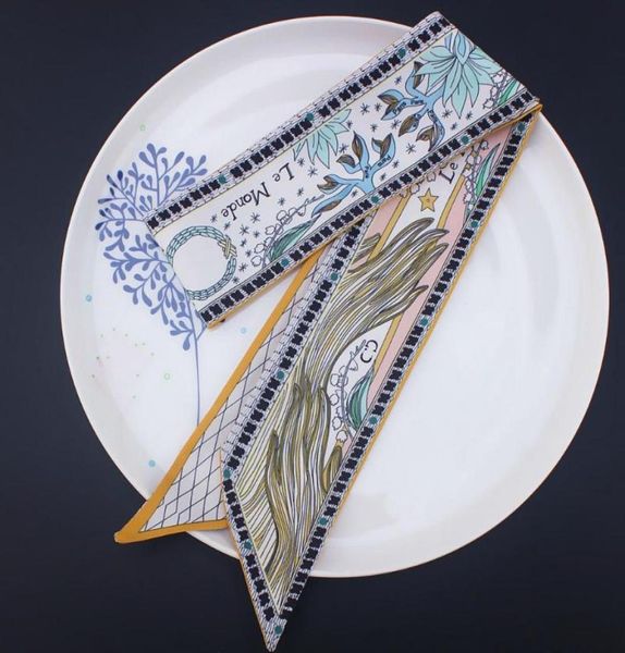scarves tarot silk scarf necktie women twill two layers hand bag ribbons fashion headband long skinny2464073, Blue;gray
scarves tarot silk scarf necktie women twill two layers hand bag ribbons fashion headband long skinny2464073, Blue;gray
