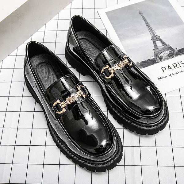 dress shoes natural leather men's spring fashion trend comfortable thick bottom outdoor brock 230522, Black
dress shoes natural leather men's spring fashion trend comfortable thick bottom outdoor brock 230522, Black