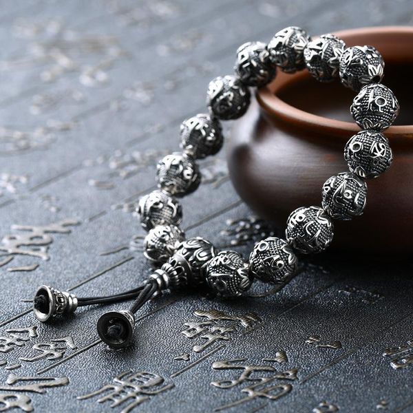 bangle sixcharacter mantra bead bracelet men stainless steel bracelets prayer tibetan buddhism yoga bracelet for women healing jewelry, Black
bangle sixcharacter mantra bead bracelet men stainless steel bracelets prayer tibetan buddhism yoga bracelet for women healing jewelry, Black