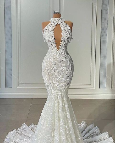 2023 mermaid wedding dresses gorgeous african white full lace pearls beads halter keyhole sleeveless bridal gowns church bride wedding dress
2023 mermaid wedding dresses gorgeous african white full lace pearls beads halter keyhole sleeveless bridal gowns church bride wedding dress