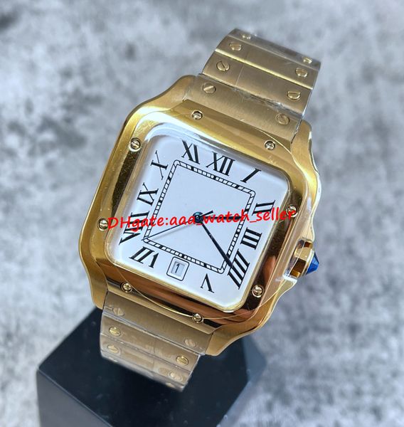 2 style luxury mens watches 39.8mm square dial roman numerals mechanical automatic movement stainless steel gold case sapphire men's dr, Slivery;brown
2 style luxury mens watches 39.8mm square dial roman numerals mechanical automatic movement stainless steel gold case sapphire men's dr, Slivery;brown