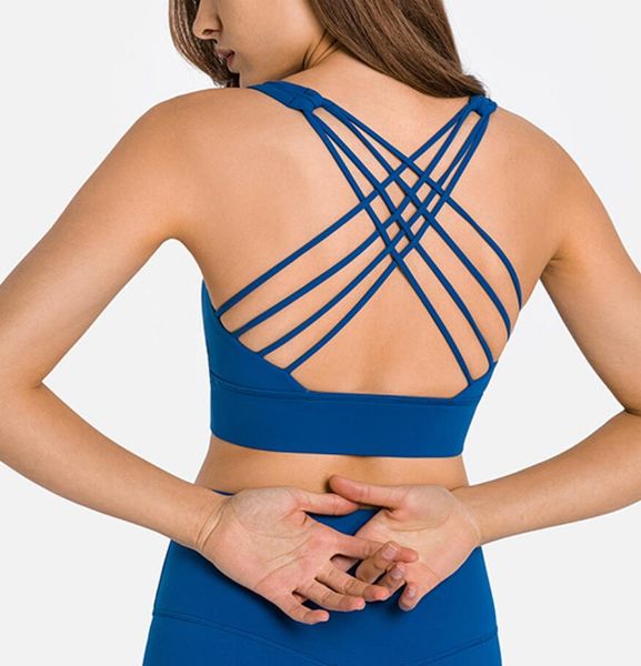 LU-010 Yoga Sports Bra Cross Back Sexy Women Underwears Shockproof Running Fitness Lu Bra Workout Gym Clothes Women, Blue
LU-010 Yoga Sports Bra Cross Back Sexy Women Underwears Shockproof Running Fitness Lu Bra Workout Gym Clothes Women, Blue