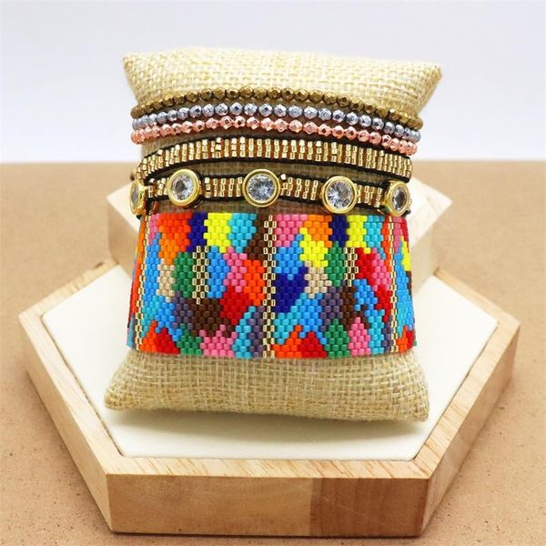 bangle zhongvi 2021 zircon bracelet miyuki pulseras mujer new boho colorful bracelet set jewelry handmade tassel armband bileklik gift, Black
bangle zhongvi 2021 zircon bracelet miyuki pulseras mujer new boho colorful bracelet set jewelry handmade tassel armband bileklik gift, Black
