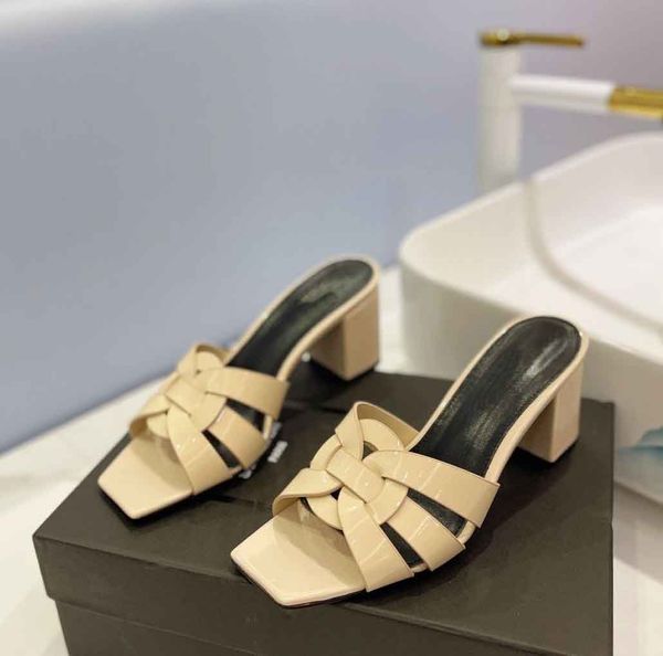 23s women sandal block heels tribute heeled mules slipper heel patent leather open toe sandals italy made luxury designer dress slide with b, Black
23s women sandal block heels tribute heeled mules slipper heel patent leather open toe sandals italy made luxury designer dress slide with b, Black