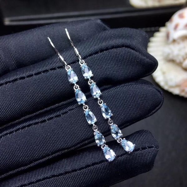knot 2019 new earrings women oval nature aquamarine gem dangle drop big geometric earrings jewelry gift, Silver
knot 2019 new earrings women oval nature aquamarine gem dangle drop big geometric earrings jewelry gift, Silver