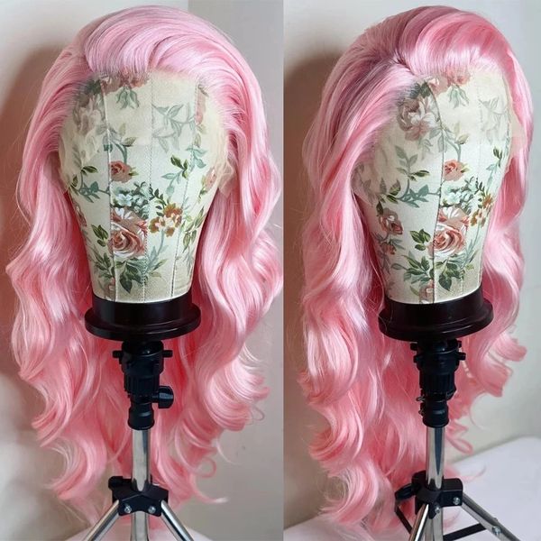 pink color synthetic lace front wig for women heat resistant hair natural wave part cosplay fiber glueless wigs, Black
pink color synthetic lace front wig for women heat resistant hair natural wave part cosplay fiber glueless wigs, Black