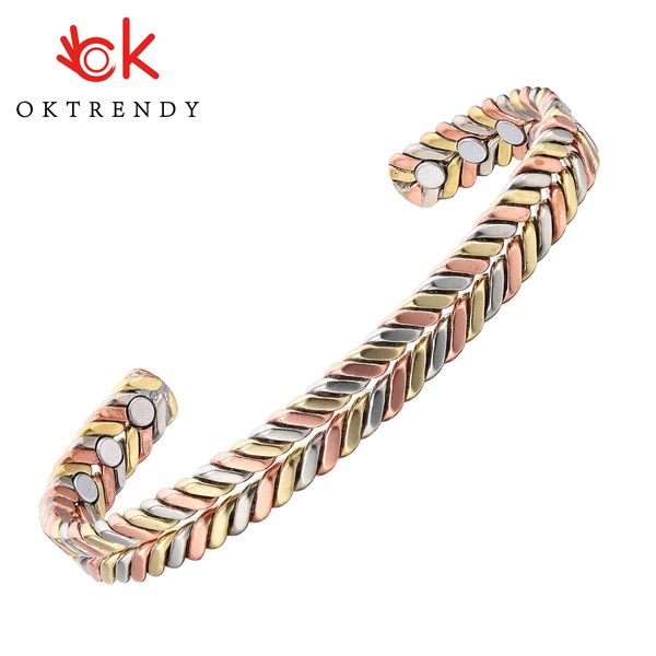 bangle new open cuff magnetic copper bangle bracelet health for women rose gold antifatigue arthritis rheumatism pain relief jewelry, Black
bangle new open cuff magnetic copper bangle bracelet health for women rose gold antifatigue arthritis rheumatism pain relief jewelry, Black