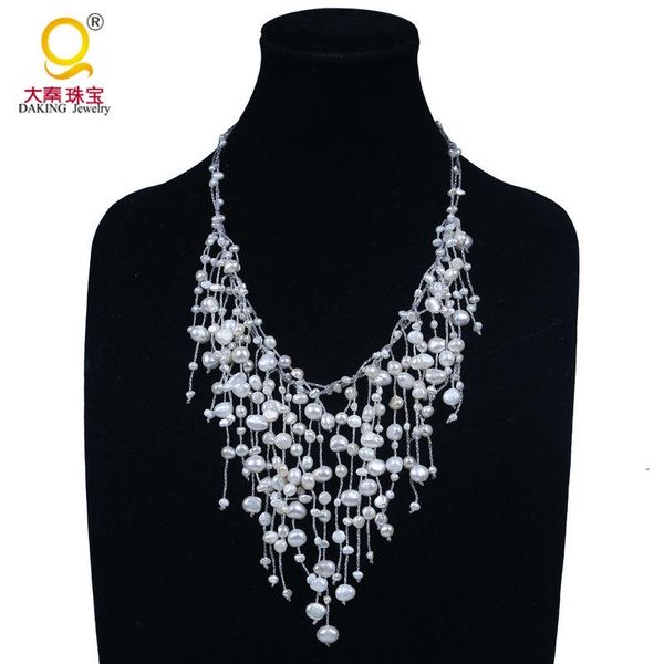necklaces fashion elegant genuine freshwater pearl galaxy necklace starry sky necklace waterfall pendant necklace wedding necklace, Silver
necklaces fashion elegant genuine freshwater pearl galaxy necklace starry sky necklace waterfall pendant necklace wedding necklace, Silver