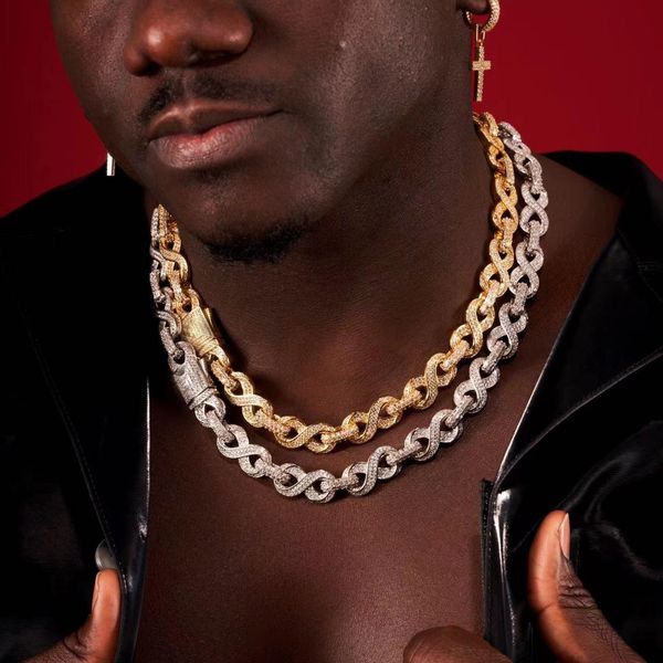 necklaces 2022 new hip hop men chains iced out bling 5a cubic zirconia cz 12mm infinity cuban link chain necklace, Silver
necklaces 2022 new hip hop men chains iced out bling 5a cubic zirconia cz 12mm infinity cuban link chain necklace, Silver
