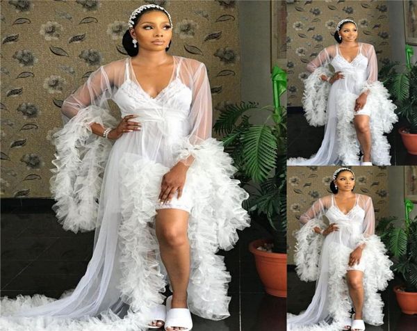 illusion women white ivory tulle sleepwear wedding outfit garment bridal bathrobe sheer nightgown tiered ruffles long robe2949160
illusion women white ivory tulle sleepwear wedding outfit garment bridal bathrobe sheer nightgown tiered ruffles long robe2949160