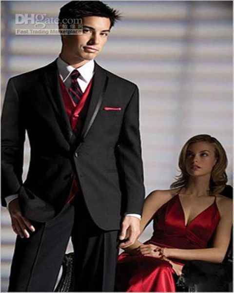 new two buttons black groom tuxedos man groomsmen men wedding suits bridegroom jacketpantsvesttie 14309899338, Black;gray
new two buttons black groom tuxedos man groomsmen men wedding suits bridegroom jacketpantsvesttie 14309899338, Black;gray