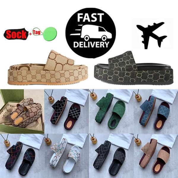 2023 womens fashion slippers embroidered canvas designer slides slip on slipper girls 60mm slipper covered platform sandals eur 35-45, Black
2023 womens fashion slippers embroidered canvas designer slides slip on slipper girls 60mm slipper covered platform sandals eur 35-45, Black