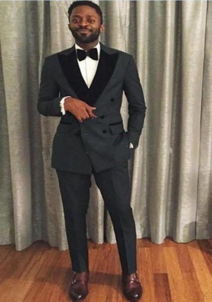 new brand new double breasted charcoal gray wedding groom tuxedos peak lapel groomsmen mens dinner blazer suits jacketpantstie2707818, Black;gray
new brand new double breasted charcoal gray wedding groom tuxedos peak lapel groomsmen mens dinner blazer suits jacketpantstie2707818, Black;gray