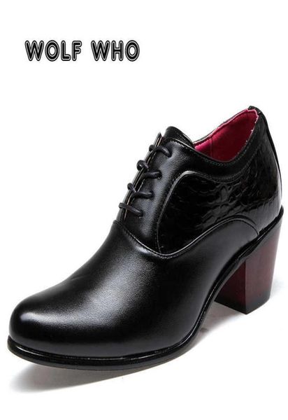 wolf who luxury men dress wedding shoes glossy leather 6cm high heels fashion pointed toe heighten oxford shoes party prom x196 29755462, Black
wolf who luxury men dress wedding shoes glossy leather 6cm high heels fashion pointed toe heighten oxford shoes party prom x196 29755462, Black