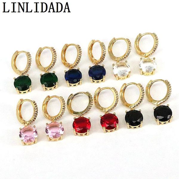 huggie 6pairs trendy round colorful crystal zircon hoop earrings dainty geometric hoop earring women jewelry, Golden;silver
huggie 6pairs trendy round colorful crystal zircon hoop earrings dainty geometric hoop earring women jewelry, Golden;silver