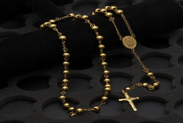 new catholic goddess virgen de guadalupe 8mm beads 18k gold plated rosary necklace jewelry jesus crucifix cross pendant9907616, Silver
new catholic goddess virgen de guadalupe 8mm beads 18k gold plated rosary necklace jewelry jesus crucifix cross pendant9907616, Silver