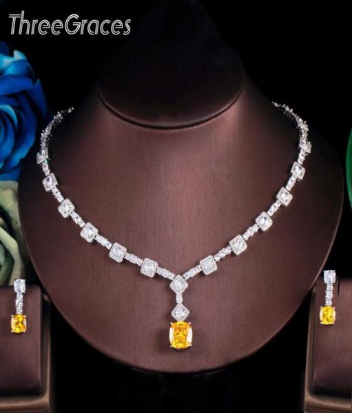 threegraces elegant yellow cz crystal silver color big square drop earrings necklace wedding party jewelry sets for women tz581 225859645, Slivery;golden
threegraces elegant yellow cz crystal silver color big square drop earrings necklace wedding party jewelry sets for women tz581 225859645, Slivery;golden