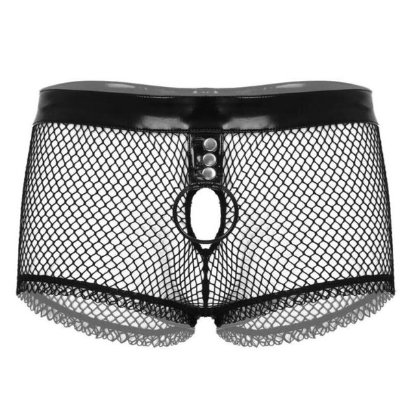 men039s swimwear mens patent leather waistband transparent fishnet patchwork brief bottom hollow out o ring boxer shorts l2750528
men039s swimwear mens patent leather waistband transparent fishnet patchwork brief bottom hollow out o ring boxer shorts l2750528