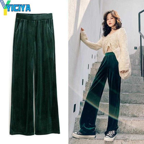 yiciya women's pants women high waist wide leg 2023 autumn winter casual pleuche long trousers loose elastic band solid femme, Black;white
yiciya women's pants women high waist wide leg 2023 autumn winter casual pleuche long trousers loose elastic band solid femme, Black;white