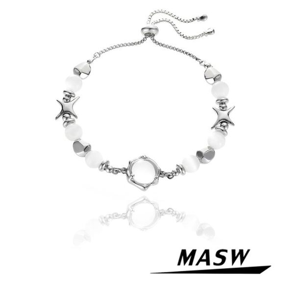 bangle masw trendy jewerlly cool style beads bracelet popular brass silver plated star adjustable bracelet for women girl, Black
bangle masw trendy jewerlly cool style beads bracelet popular brass silver plated star adjustable bracelet for women girl, Black