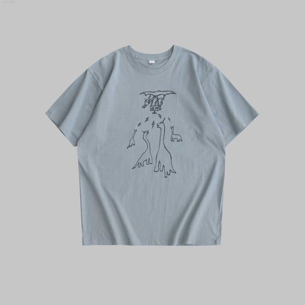 maminqin summer dinosaur print couple short sleeve tee men's and women's vintage style loose niche t-shirt k, White;black
maminqin summer dinosaur print couple short sleeve tee men's and women's vintage style loose niche t-shirt k, White;black