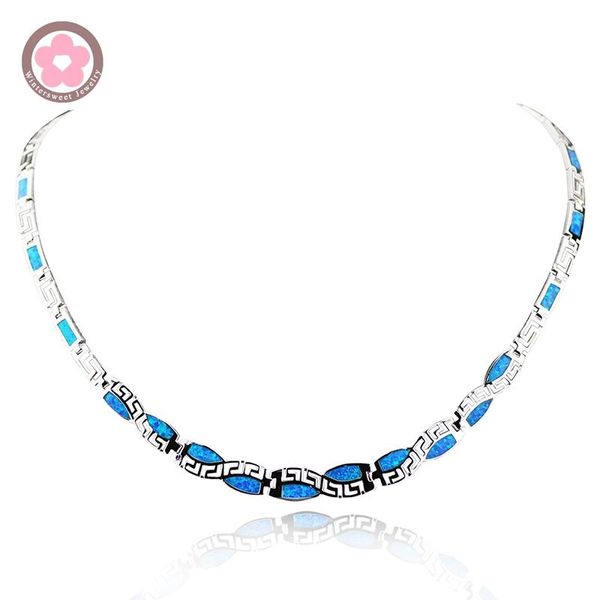 necklaces jzn0011blue opal necklace new trendy jewelry for women chain necklace christmas gift, Silver
necklaces jzn0011blue opal necklace new trendy jewelry for women chain necklace christmas gift, Silver