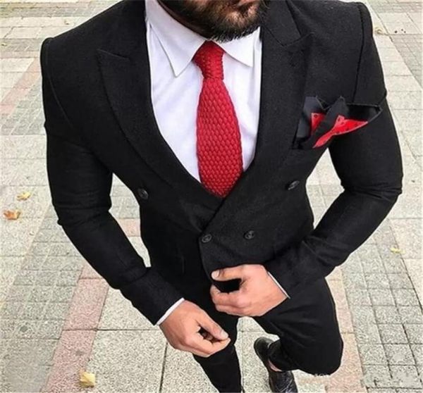 handsome double breasted black wedding groom tuxedos peak lapel groomsmen men suits prom blazer jacketpantstie 2654335605, Black;gray
handsome double breasted black wedding groom tuxedos peak lapel groomsmen men suits prom blazer jacketpantstie 2654335605, Black;gray