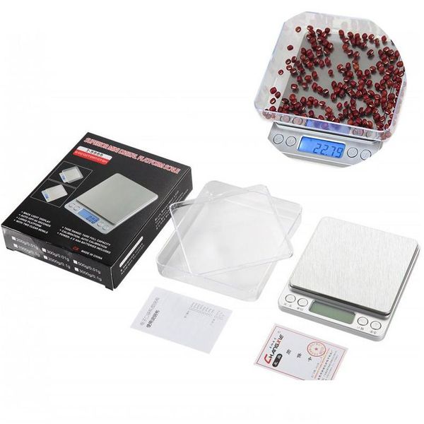 Image of Weighing Scales Lcd Portable Mini Electronic Digital Pocket Case Postal Kitchen Jewelry Weight Nce Scale 1000G/0.1G Drop Delivery Of Dhdkc
