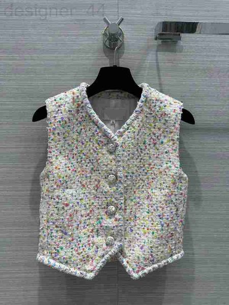 women's vests luxurious2023 luxury tweed vest fashion summer single breasted sleeveless lady short causal waistcoats 0h2s, Black;white
women's vests luxurious2023 luxury tweed vest fashion summer single breasted sleeveless lady short causal waistcoats 0h2s, Black;white