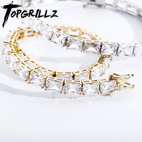 bangle rillz 6mm baguette tennis chain in white gold rappers bracelet copper hip hop fashion jewelry for gift women, Black
bangle rillz 6mm baguette tennis chain in white gold rappers bracelet copper hip hop fashion jewelry for gift women, Black