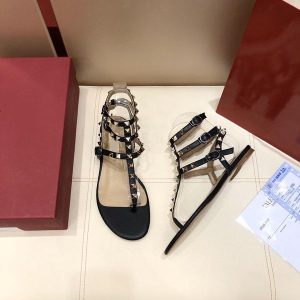 2023 summer color rivets spiked gladiator flat sandals stones studded flip sandal women's shoes adjustable buckle laces, Black
2023 summer color rivets spiked gladiator flat sandals stones studded flip sandal women's shoes adjustable buckle laces, Black