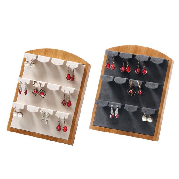 boxes bamboo velvet earrings display stand holder showcase ear stud earring holder jewelry organizer jewelry display window display, Black;white
boxes bamboo velvet earrings display stand holder showcase ear stud earring holder jewelry organizer jewelry display window display, Black;white